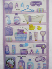 Cute Kawaii Crux Pick Me Sticker Sheet - Purple - Bath Clean Laundry Wash - for Journal Planner Craft