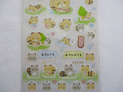Cute Kawaii San-X Kokoro Araiguma Raccoon Sticker Sheet 2020 - A - for Planner Journal Scrapbook Craft
