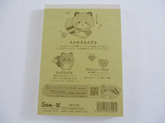 Cute Kawaii San-X Kokoro Araiguma Raccoon 4 x 6 Inch Notepad / Memo Pad - A - Stationery Designer Paper Collection