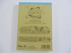 Cute Kawaii San-X Kokoro Araiguma Raccoon 4 x 6 Inch Notepad / Memo Pad - B - Stationery Designer Paper Collection