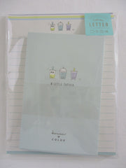 Cute Kawaii Kamio Little #Bubble Tea #Unicorn #Planet Letter Set Pack - Stationery Writing Paper Penpal