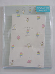 Cute Kawaii Kamio Juicy Sweets Ice Cream Cupcake Letter Set Pack - Stationery Writing Paper Penpal