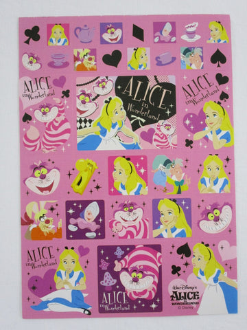 Cute Kawaii Alice Wonderland Sticker Sheet - Collectible - for Journal Planner Craft Stationery