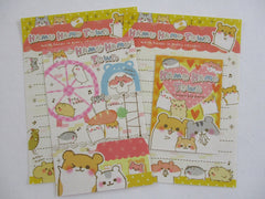 Cute Kawaii Crux Hamu Hamu Town Hamster Mini Letter Sets - B - Rare