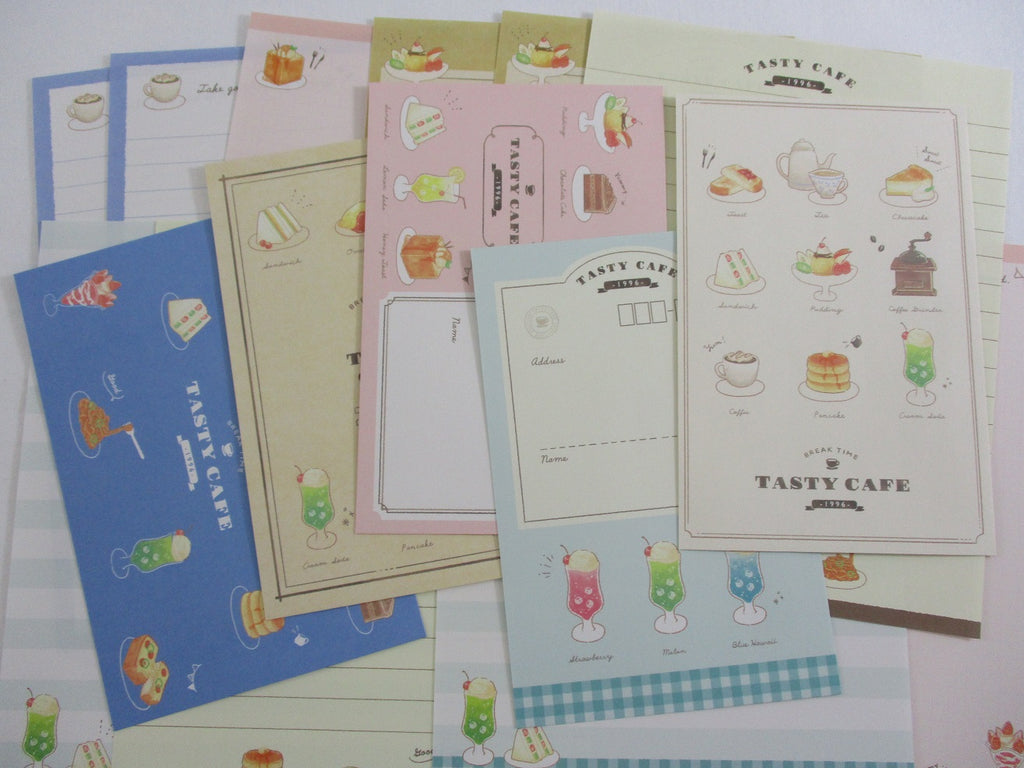 Cute Kawaii Kamio Tasty Cafe Letter Sets - Stationery Writing Paper Envelope