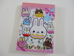 Cute Kawaii Crux Rabbit Mini Notepad / Memo Pad - Stationery Designer Paper Collection