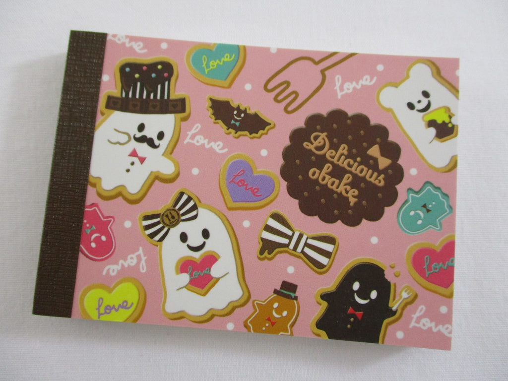 Cute Kawaii Q-Lia Ghost Delicious Obake Cookie Mini Notepad / Memo Pad