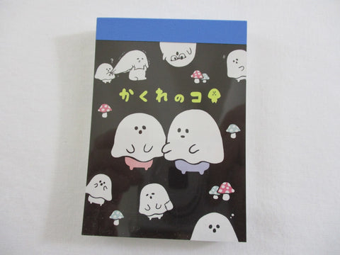 Cute Kawaii Crux Ghost Mini Notepad / Memo Pad - Stationery Design Writing Collection