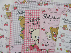 Cute Kawaii San-X Rilakkuma La Fraise Strawberry Letter Sets - Stationery Writing Paper Envelope