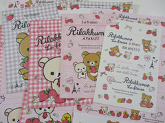 Cute Kawaii San-X Rilakkuma La Fraise Strawberry Letter Sets - Stationery Writing Paper Envelope