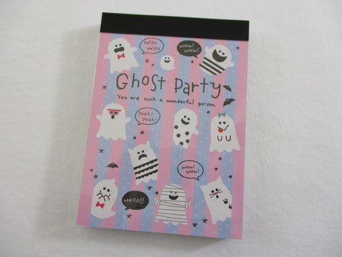 Cute Kawaii Crux Ghost Party Mini Notepad / Memo Pad - Stationery Design Writing Collection