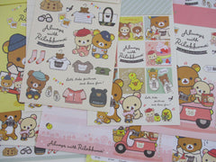 Cute Kawaii San-X Rilakkuma Always with Rilakkuma Bear Letter Sets - Stationery Writing Paper Envelope