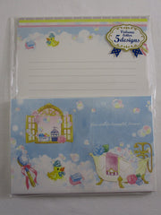 Cute Kawaii Mind Wave Beautiful Girl Bath Bubble Letter Set Pack - Stationery Writing Paper Envelope Pen Pal