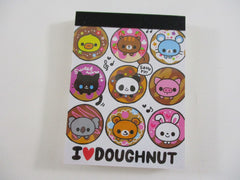 Cute Kawaii  Q-Lia I ♥ Doughnut Mini Notepad / Memo Pad - Stationery Designer Paper Collection