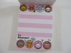 Cute Kawaii  Q-Lia I ♥ Doughnut Mini Notepad / Memo Pad - Stationery Designer Paper Collection