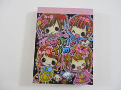 Cute Kawaii Kamio Girl Friend Best Friend Girls Time Mini Notepad / Memo Pad - Stationery Design Writing Collection