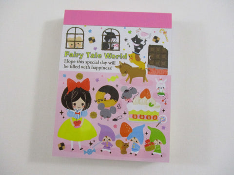 Cute Kawaii Kamio Fairy Tale World Snow White Mini Notepad / Memo Pad - Vintage and Rare - Stationery Design Writing