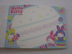 Cute Kawaii Sanrio Hello Kitty Colorful Bunny Mini Notepad / Memo Pad - A - Stationery Design Writing Collection