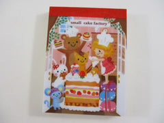 Cute Kawaii Mindwave Bear Animals Cake Mini Notepad / Memo Pad - Stationery Design Writing - Vintage Collectible