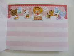 Cute Kawaii Mindwave Bear Animals Cake Mini Notepad / Memo Pad - Stationery Design Writing - Vintage Collectible