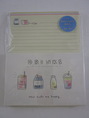 Cute Kawaii Kamio Drink Fruit Ice Cream Letter Set Pack - Stationery Paper Envelope Penpal