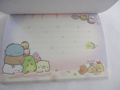 Cute Kawaii San-X Sumikko Gurashi Night Sleep Pajama Party theme 4 x 6 Inch Notepad / Memo Pad - Stationery Designer Paper Collection