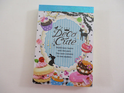 Cute Kawaii Q-Lia Deco Cute Sweets Rabbit Mini Notepad / Memo Pad - Vintage and Rare - Stationery Design Writing