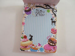 Cute Kawaii Q-Lia Deco Cute Sweets Rabbit Mini Notepad / Memo Pad - Vintage and Rare - Stationery Design Writing