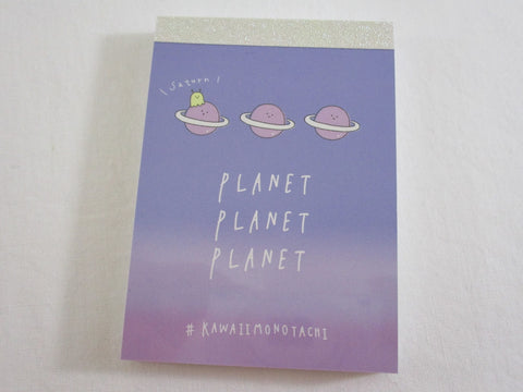 Cute Kawaii Kamio Planet Planet Mini Notepad / Memo Pad - Stationery Design Writing Collection