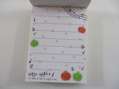 Cute Kawaii Q-Lia Apple Apple Smile Mini Notepad / Memo Pad - Stationery Designer Paper Collection