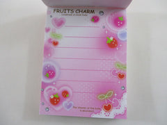 Cute Kawaii Q-Lia Fruits Charm Strawberry Mini Notepad / Memo Pad - Stationery Designer Paper Collection