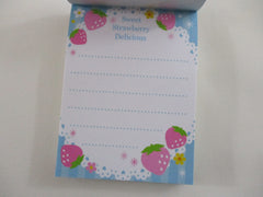 Cute Kawaii Q-Lia Sweet Strawberry Mini Notepad / Memo Pad - Stationery Designer Paper Collection