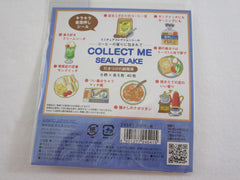 Cute Kawaii Kamio Cafe Sandwich Food Flake Stickers Sack - Collectible - for Journal Planner Agenda Craft Scrapbook DIY Art