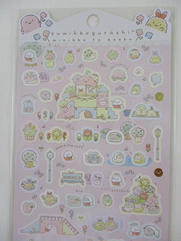 Cute Kawaii San-X Sumikko Gurashi Happy Playground  Sticker Sheet 2021 - B - for Planner Journal Scrapbook Craft