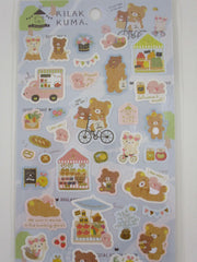 Cute Kawaii San-X Rilakkuma Bear Farmers Market Sticker Sheet 2021 - A - for Planner Journal Scrapbook Craft