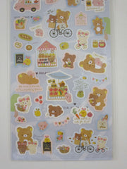 Cute Kawaii San-X Rilakkuma Bear Farmers Market Sticker Sheet 2021 - A - for Planner Journal Scrapbook Craft