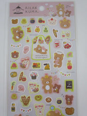 Cute Kawaii San-X Rilakkuma Bear Farmers Market Sticker Sheet 2021 - B - for Planner Journal Scrapbook Craft