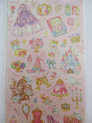 Cute Kawaii Mind Wave Fairy Tale Princess Theme Sticker Sheet - Pink Sleeping Beauty - for Journal Planner Craft