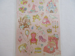 Cute Kawaii Mind Wave Fairy Tale Princess Theme Sticker Sheet - Pink Sleeping Beauty - for Journal Planner Craft