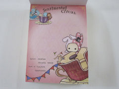 Cute Kawaii San-X Sentimental Circus Mini Notepad / Memo Pad - H - Vintage Rare