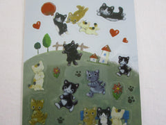 Cute Kawaii Naito Cats Kitten Sticker Sheet - for Journal Planner Craft Agenda Organizer Scrapbook