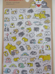Cute Kawaii Mind Wave Dog Puppies Playful Blanket Roll Sticker Sheet - for Journal Planner Craft