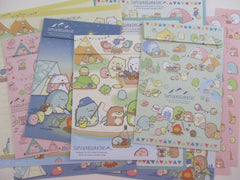 Cute Kawaii San-X Sumikko Gurashi Camping Theme Letter Sets - Writing Paper Envelope Stationery Penpal