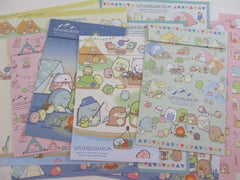 Cute Kawaii San-X Sumikko Gurashi Camping Theme Letter Sets - Writing Paper Envelope Stationery Penpal