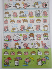 Cute Kawaii Mind Wave Cat Everyday Bad and Good Days Sticker Sheet - for Journal Planner Craft