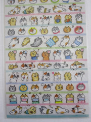 Cute Kawaii Mind Wave Cat Nap Happy Day Sticker Sheet - for Journal Planner Craft