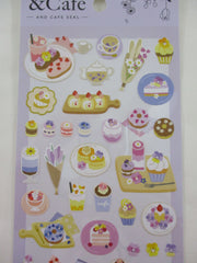 Cute Kawaii MW & Cafe Seal Series - H - Very Berry Cafe Pancake Cake Fruit Yogurt Ice Cream Shop Sticker Sheet - for Journal Planner Craft