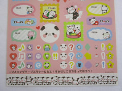 Cute Kawaii Kamio Mochi Panda Large Sticker Sheet - Collectible - for Journal Planner Craft Stationery