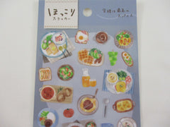 Cute Kawaii MW Gentle Warm Seal Series - B - Bistro Cafe Breakfast Lunch Dinner Sticker Sheet - for Journal Planner Craft