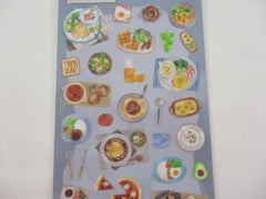 Cute Kawaii MW Gentle Warm Seal Series - B - Bistro Cafe Breakfast Lunch Dinner Sticker Sheet - for Journal Planner Craft